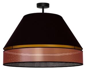 Duolla - Полилей за повърхностен монтаж COPPER SHINY 1xE27/15W/230V Ø 60 см черен/меден