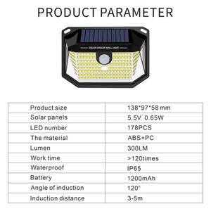 Immax 08486L - LED Соларен аплик със сензор LED/4W/5,5V IP65