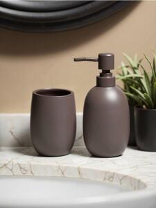 Sinsay - Комплект: Дозатор за сапун и чаша за четки - кафеникаво зелено