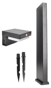 Solight WO7202 - LED соларна лампа с датчик PALERMO LED/5W/2000mAh IP54 черна