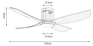 Immax NEO 07282L - LED+CCT димируем таванен вентилатор PURE 24W/230V Wi-Fi Tuya + дистанционно
