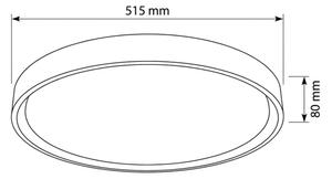Brilagi -LED димируемо осветително тяло MATTEO LED/60W/230V 3000-6500K Ø 51,5 cm черно + с дистанционно управление