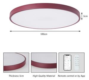 Brilagi-LED димируемо осветително тяло POOL SMART LED/128W/230V 100 cm Wi-Fi Tuya+дистанционно управление бордо