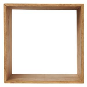 На няколко нива стенен рафт от масивен дъб в естествен цвят 30 cm Lattoon – House Nordic