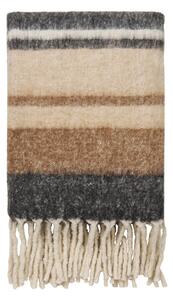 Кафяво одеяло със смес от вълна 130x170 cm Carmel – House Nordic
