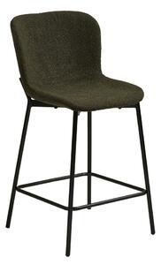 Тъмнозелен тапициран бар стол (височина на седалката 65 cm) Maceda – House Nordic