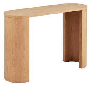 Конзолна маса от декор от дъб в естествен цвят 38x114 cm Bibione – House Nordic
