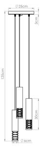 Sollux SL.1689 - Пендел LAMI 3xGU10/10W/230V бял