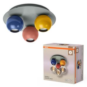 Полилей Ledvance Decor Bubble Ceiling 3XE27 Multicolor, за таван, 240V, IP20, сиво