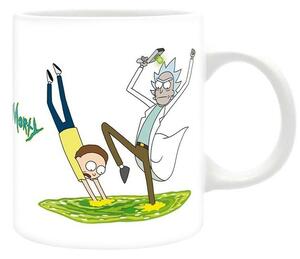 Чаша ABYstyle Rick and Morty Portal 2, 320ml, керамика, бяла