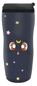 Термочаша ABYstyle Sailor Moon Luna & Artemis, 355ml, пластмаса, черна/бяла