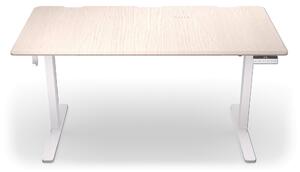 Гейминг бюро Endorfy Atlas L Electric Light Wood, МДФ, 150 x 78 cm, до 80 кг. натоварване, поставка за слушалки, електрическо управление на височина, бяло