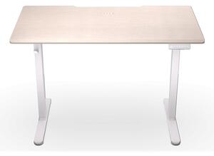 Гейминг бюро Endorfy Atlas S Electric Light Wood, МДФ, 114 x 60 cm, електрическо управление на височина, бяло