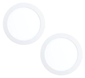 Eglo 32387 - комплект 2x вградени LED осветителни тела FUEVA LED/15,5W/230V
