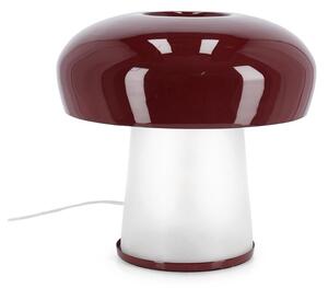 Бордо метална настолна лампа със стъклен абажур (височина 35 cm) Clevely – Bizzotto