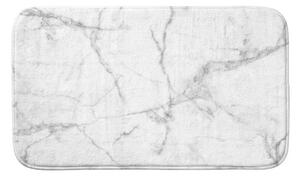 Бял/сив текстилен килим за баня 45x75 cm Marbre – douceur d'intérieur