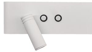 LED стенен точков аплик RESORT LED/10W/230V + LED/3W бял ляв