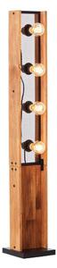 Brilliant - Подова лампа CALANDRA 4xE27/42W/230V, цвят бор