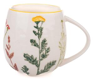 Бяла порцеланова чаша 500 ml Flower Garden – Dakls