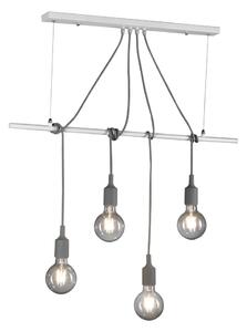 ONLI - Пендел WIRE 4xE27/15W/230V сив/бял