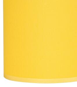Brilagi - LED гъвкава стенна лампа NUBILA 1xE27/25W/230V+LED/3W хром/жълта