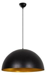 Резервен абажур за полилей на кабел SIVANI, диам. 60 cm, черен/меден