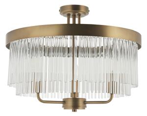 Endon 119109 - Полилей CLERMONT за повърхностен монтаж 3xE14/6W/230V, месинг