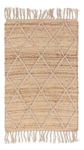 Ръчно изработен ютен килим в естествен цвят 60x90 cm Shaila – Yes Everyday
