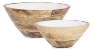 Бели дървени комплект купи 2 бр. ø 30,5 cm Knossos – Yes Everyday