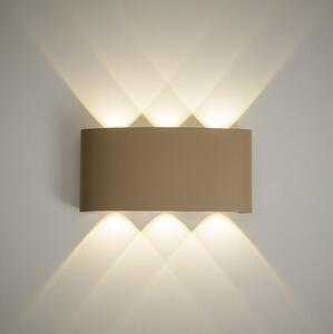 LED външно стенно осветително тяло ARROW LED/6W/230V IP54 бежово
