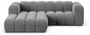 Светлосив ъглов диван (ляв ъгъл) Lupine – Micadoni Home