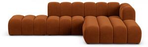 Оранжев ъглов диван (десен ъгъл) Lupine – Micadoni Home