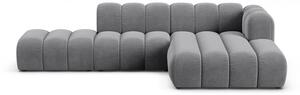 Светлосив ъглов диван (десен ъгъл) Lupine – Micadoni Home