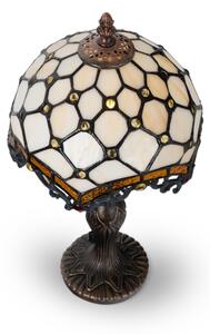 Brilagi - Tiffany витражна настолна лампа слонова кост 1xE27/60W/230V