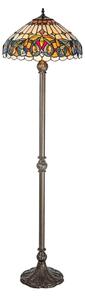 Brilagi - Tiffany витражна подова лампа LUISA 2xE27/60W/230V