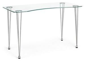 Работна маса със стъклен плот 60x120 cm Rondo – Bizzotto