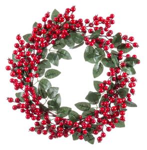 Коледен венец ø 45 cm Holly Leaves – Casa Selección