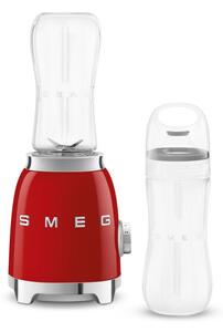 Блендер Smeg PBF01RDEU, 300W, 2x 600 мл, 20000-24000 об/мин, Противоплъзгаща основа, Без BPA, Неръждаема стомана, Червен