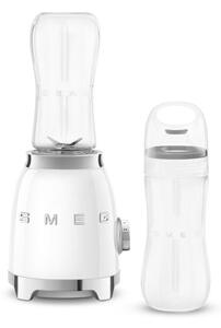 Блендер Smeg PBF01WHEU, 300W, 2x 600 мл, 20000-24000 об/мин, Противоплъзгаща основа, Без BPA, Неръждаема стомана, Бял