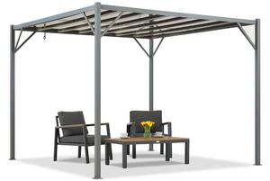 Антрацитна пергола за тераса Paros 3x3m Garden Point