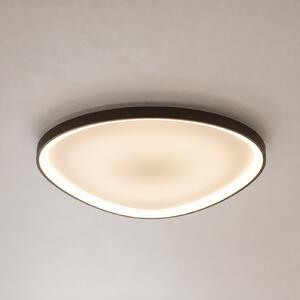 Lucande LED таванна лампа Asken, 61 см, кафява, CCT, с възможност за регулиране, Затъмняване, Кафяв / ръждив, Коридор, Алуминий, Модерен