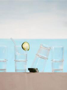 Sinsay - Комплект чаши с релеф 4 pack - clear