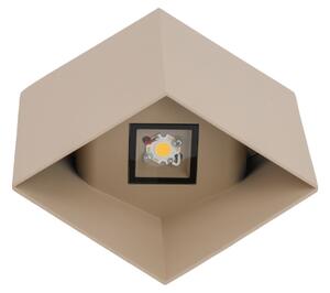 LED външно стенно осветително тяло CUBE LED/10W/230V IP54 бежово