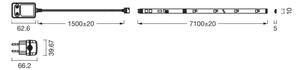 Osram - LED RGBW димируема лента FLEX 7m LED/18W/230V + дистанционно управление
