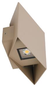 LED външно стенно осветително тяло CUBE LED/10W/230V IP54 бежово
