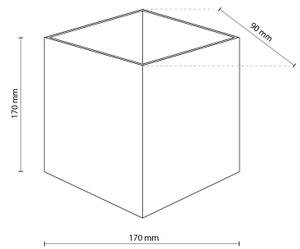 LED външно стенно осветително тяло CUBE LED/10W/230V IP54 бежово