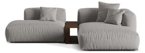 Светлосив модулен ъглов диван (десен ъгъл) Martina – Micadoni Home