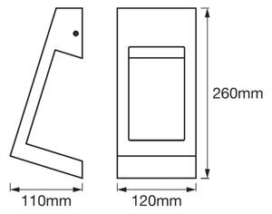 Ledvance - LED Екстериорен аплик EDGE LED/7W/230V IP44
