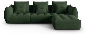 Тъмнозелен ъглов диван (променлив) Bloom – Micadoni Home