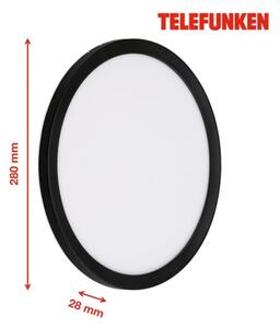 Telefunken 313405TF - Външно стенно осветително тяло LED/15W/230V IP44 черно
